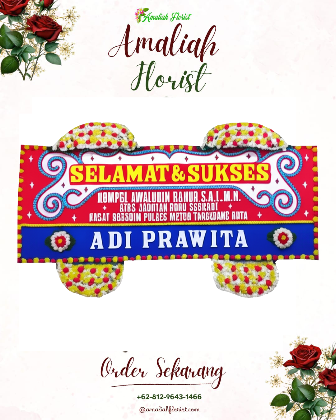 Papan Bunga Ucapan Selamat Pulung